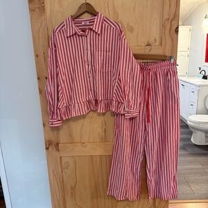 Three Bird Nest Dreamy Nights Striped Set